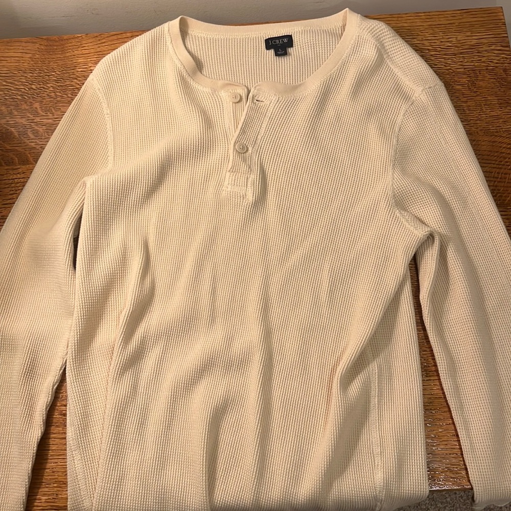J Crew long sleeve waffle tee